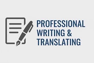 translate and write quality texts