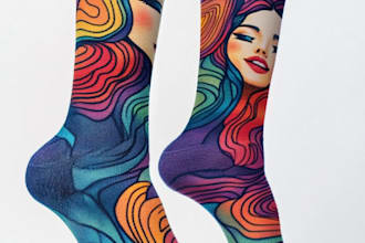 design custom and unique socks design