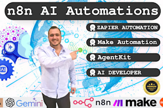 build n8n automation, zapier automation, ai automation