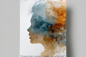 make beautiful feminist and motivational poster designs