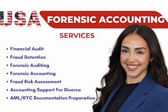 do forensic accounting, fraud investigation, audit, asset tracing for divorce