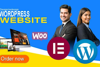 diseñare, desarrollare sitio web completo en wordpress