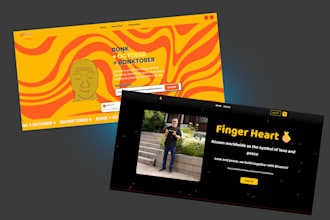 create a memecoin website for your project