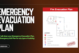 draw your emergency evacuation, exit or fire safety plan