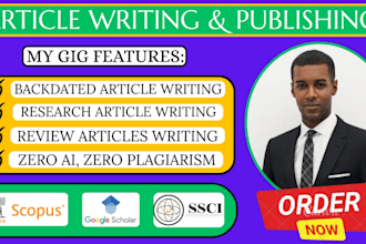 write, format and publish articles in google scholar index journal