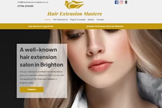 design squarespace hair extension website barber shop stylist site hair oil site