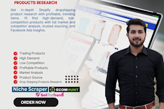 shopify winning product research and dropshipping product hunting
