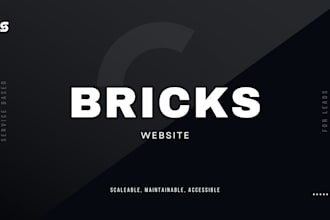 build a service based website using bricks builder and acf