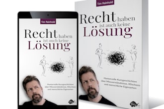ein buchcover auf verlagsniveau für dein projekt gestalten