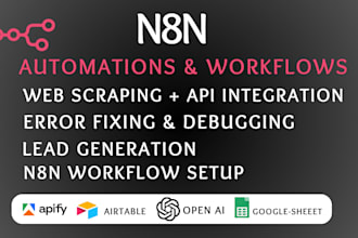 n8n webscraping n8n apify airtable n8n workflow automation n8n error fixing