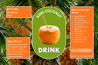 design modern product label and product packaging design