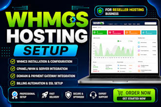 install and set up whmcs for your reseller hosting business