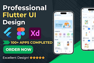 be your flutter app developer for mobile app UI UX designbe your flutter app dev