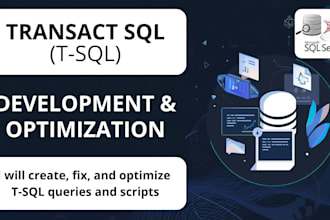 create, fix, and optimize transact sql queries