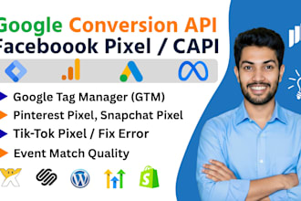 setup conversion api, meta pixel, google tag manager, serverside tracking