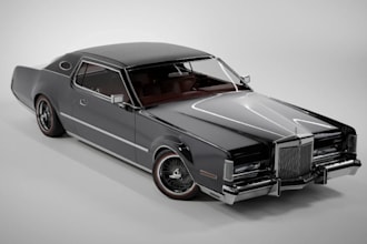 build 3d vintage automotive car for animation,3d hyper car,vehicle interior,rig