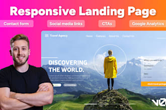 create a professional landing page