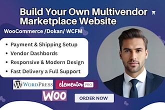 create dokan multivendor website ecommerce wcfm marketplace webshop