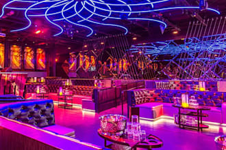 rebuild 3d modern club night,restaurant,3d luxury night bar design,3d rendering