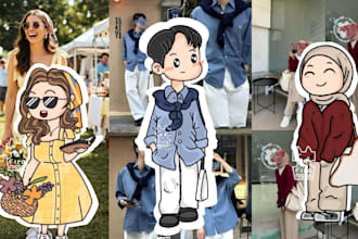 do illustration for your social media icon