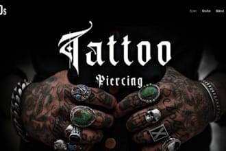 build a tattoo studio website with or without online booking system