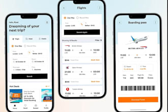 build travel booking app, transportation app, tourism app