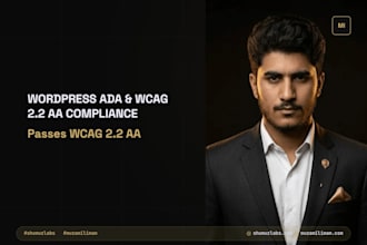 audit and fix your wordpress website for wcag 2 2 aa and ada accessibility