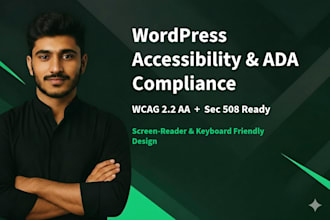 audit and fix your wordpress website for wcag 2 2 aa and ada accessibility