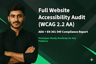 audit any website or web app for wcag 2 2 aa accessibility and developer roadmap