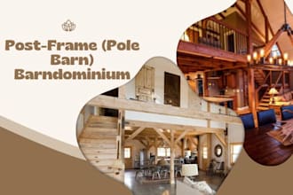 custom post frame, pole barn barndominium design