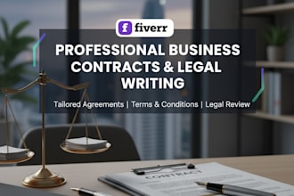 professionally review, draft business and personal contracts