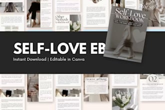 create self help ebooks, mental health workbooks, worksheet, guided journals