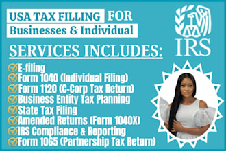 efile US tax prepare US tax filling for businesses and individual tax