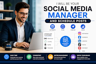 be your social media manager schedule facebook instagram post on buffer loomly