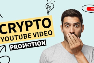 do organic crypto youtube video promotion