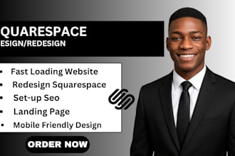 design a modern squarespace website or redesign squarespace
