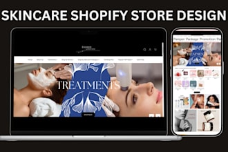 design skincare shopify store beauty website  cosmetics beauty shopify store