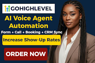 build gohighlevel ai voice call synthflow automation form to call booking
