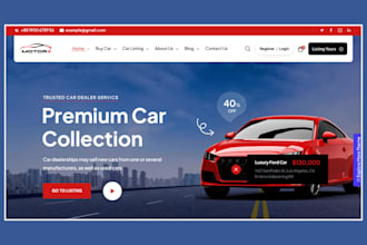 design car dealership website car rental website automotive car dealer website