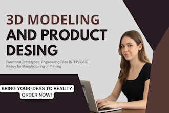 create your product 3d model or part ready for 3d printing
