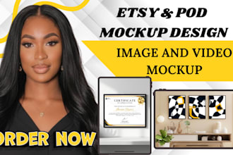 design product mockup, etsy video mockups, etsy listing thumbnails