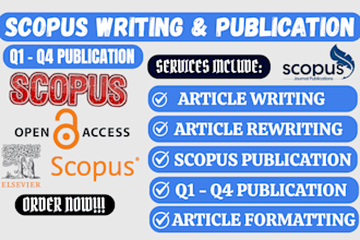 provide scopus article writing, editing and publish in q1, q2, q3, q4