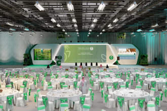 3d modern conference hall,event stage design,3d movie theatre hall,vectorworks