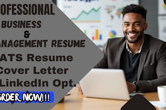 write a professional business and management resume that gets interview