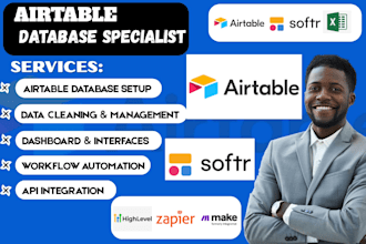 airtable database, airtable automation, integrate softr webapp,