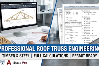 design structural roof truss layouts and calculations for timber and steel