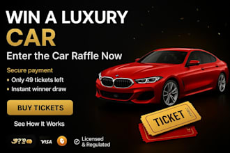 create raffle website giveaway website competition website for raffle business