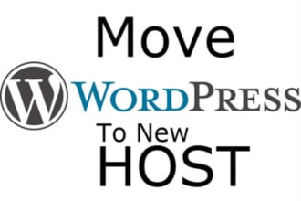 move your wordpress  old to new host