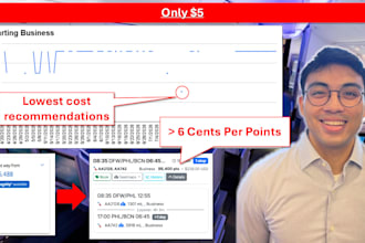 maximize credit card points or miles by scanning all award flight data