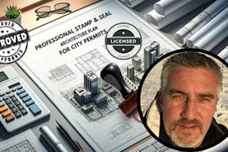 pe stamped architectural structural and mep blueprints for city permits